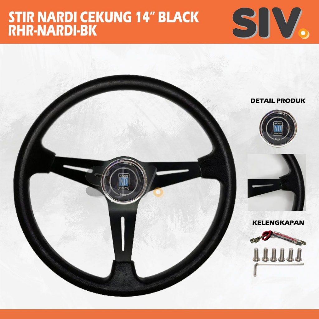 Stir NARDI Setir Racing Mobil Universal 14inch