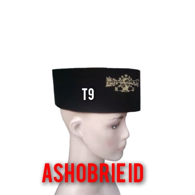 Peci songkok Peci NU/peci songkok hitam/peci bordir NU Emas