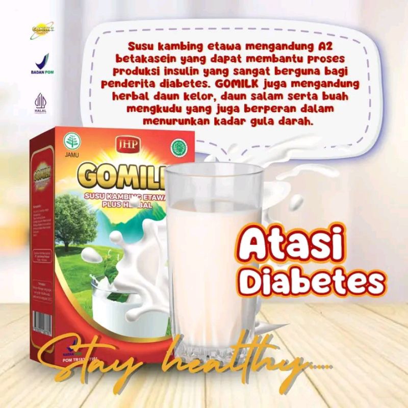 

GOMILK SUSU ETAWA PLUS HERBAL UNTUK DIABETES