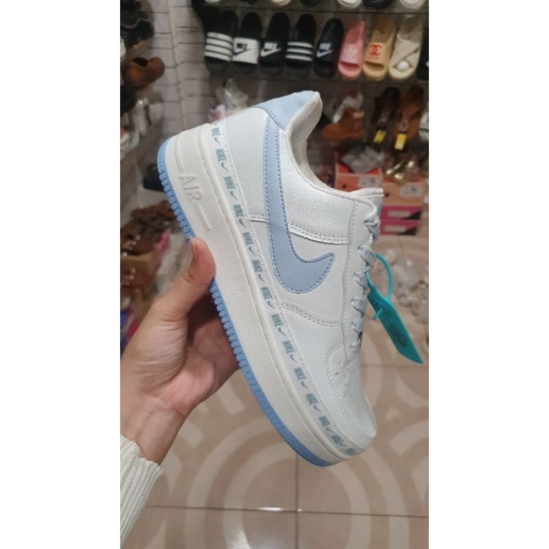 Nike AF1 Swash white blue