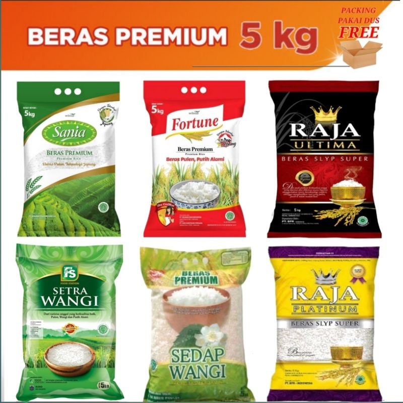 

BERAS PREMIUM 5KG SANIA FORTUNE RAJA SEDAP WANGI PULEN PUTIH ALAMI FREE PACKING