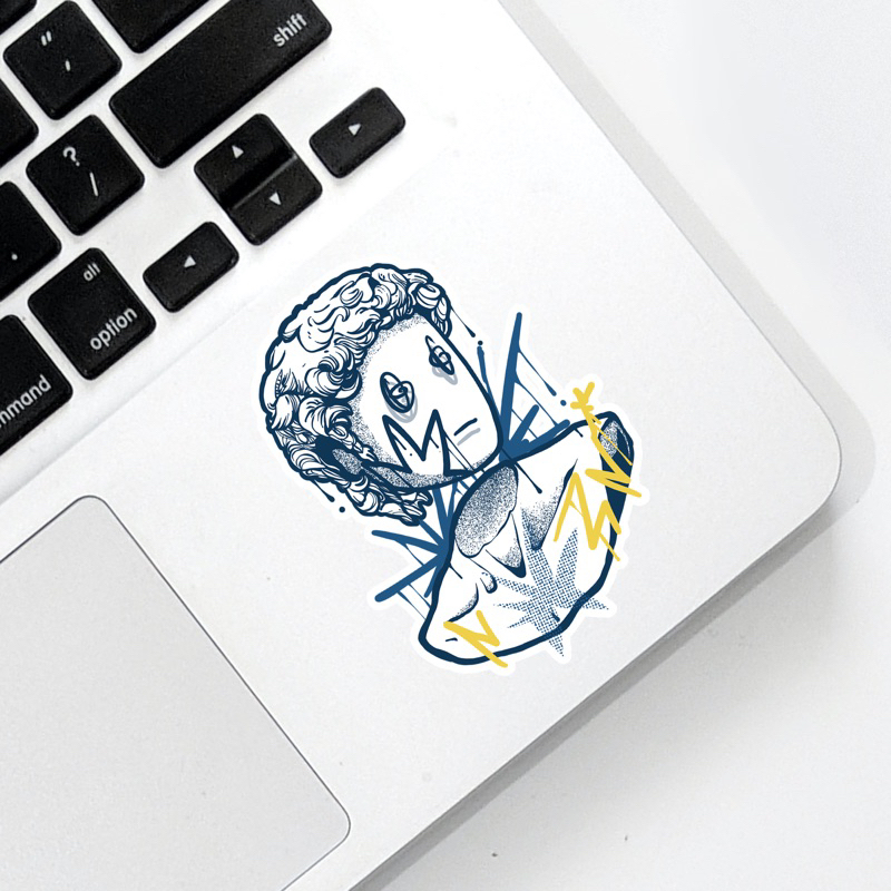 

David of Michelangelo - Sticker Cutting