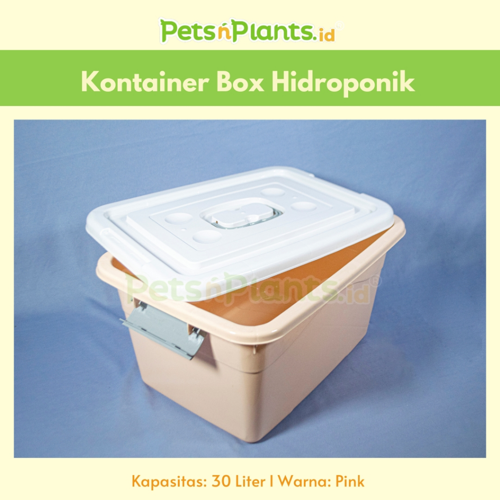 Bak Plastik Kontainer Tangki Air Nutrisi Hidroponik 30 Liter Import