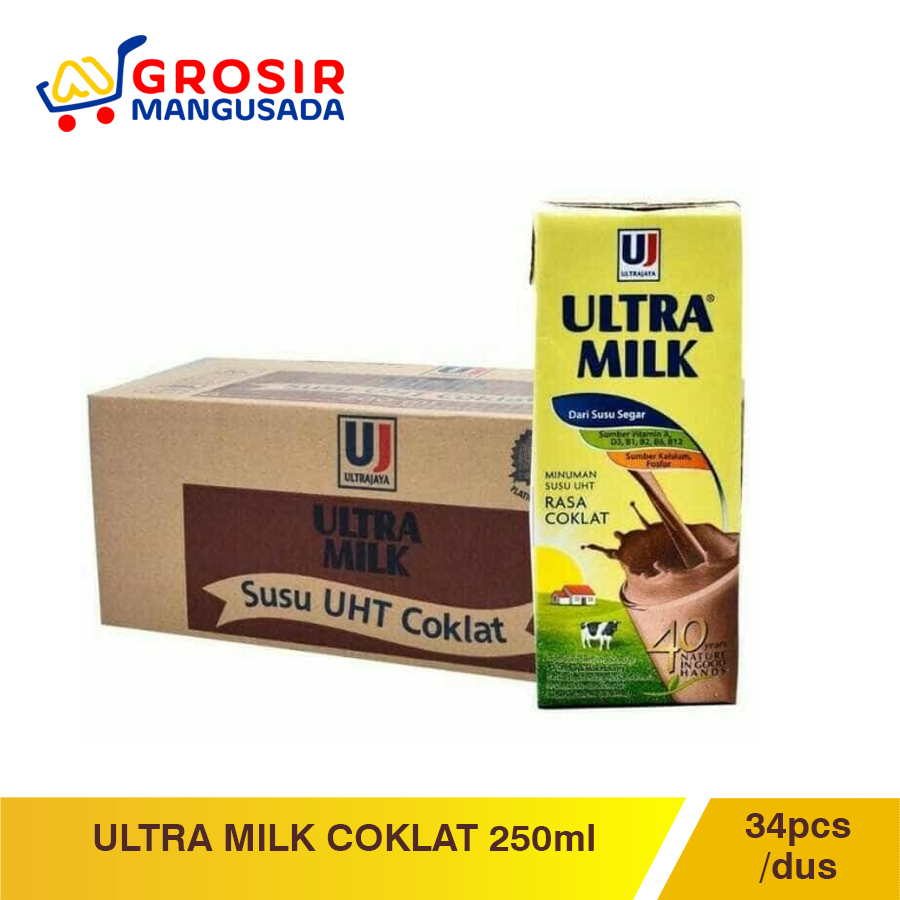 

Grosir Ultra Milk Coklat 250ml - Kelezatan Coklat dalam Setiap Tetesnya 6pcs