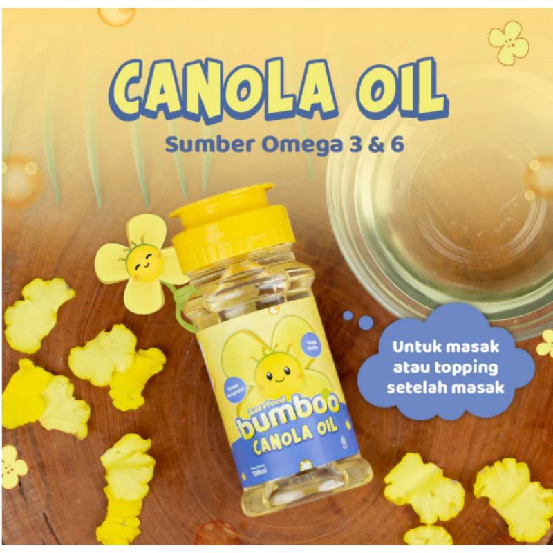 

Bumboo Canola Oil/Minyak Bahan Alami Bernutrisi/Minyak MPASI 100ml