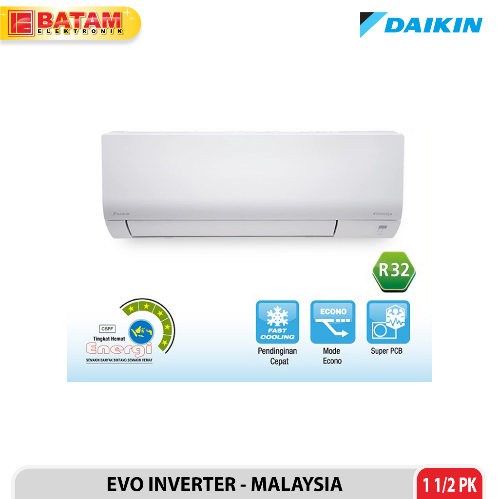 Daikin AC Split 1,5 PK EVO Inverter Malaysia - STKF35AV14