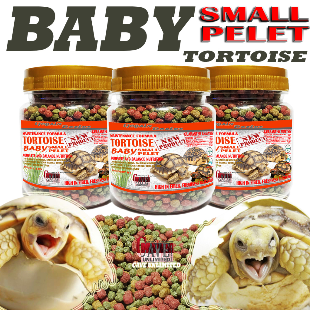 SULCATA SULKATA TORTOISE FOOD BABY SMALL PELLET REPTILE MURAH MAKANAN PELET BAYI ANAK KURA KURA DARA