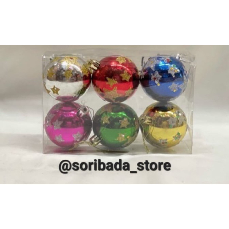Bola Natal Jumbo warna Warni | Bola Natal Premium | Bola Natal Motif