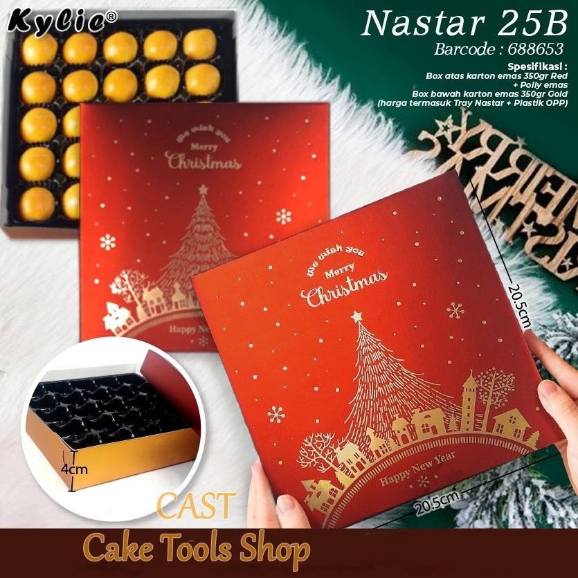 

Kotak Box Nastar Christmas Natal 5x5 cavity 4 set