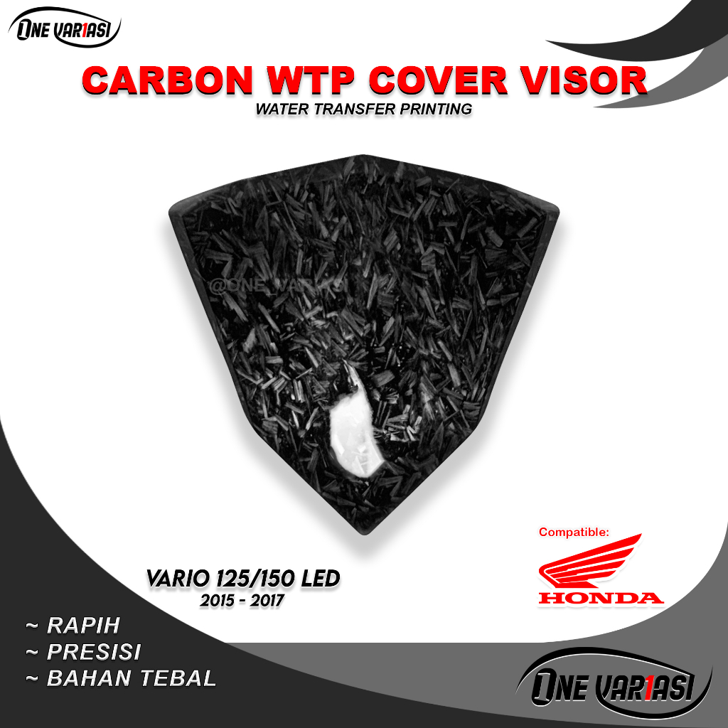 VISOR VARIO 125 LED OLD / VARIO 150 LED OLD VISOR CARBON FORGED WINSHIELD
