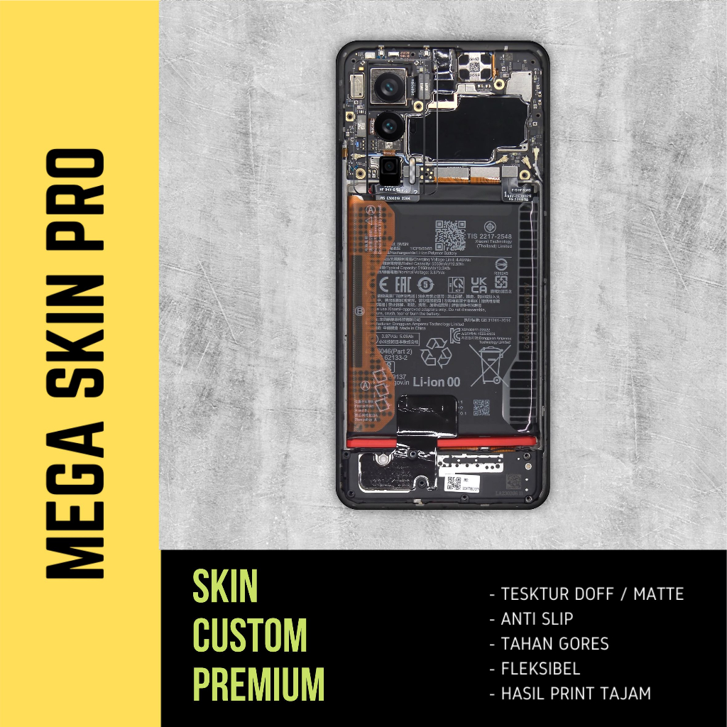Skin Poco F5 Pro Full body - isi 2 buah - mesin teardown