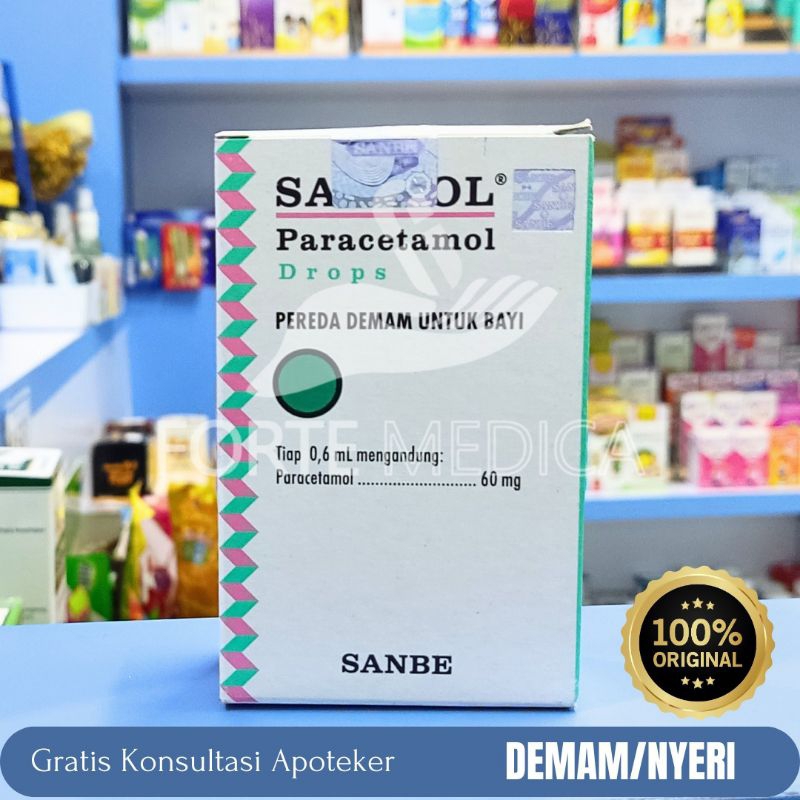 Sanmol Sirup Demam Untuk Bayi (15ml)