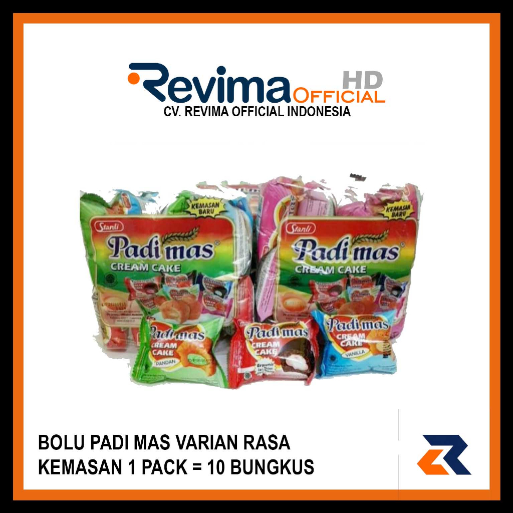 

Kue Bolu PADI MAS Cream Cake 10gr 1 Pak isi 10 Bungkus