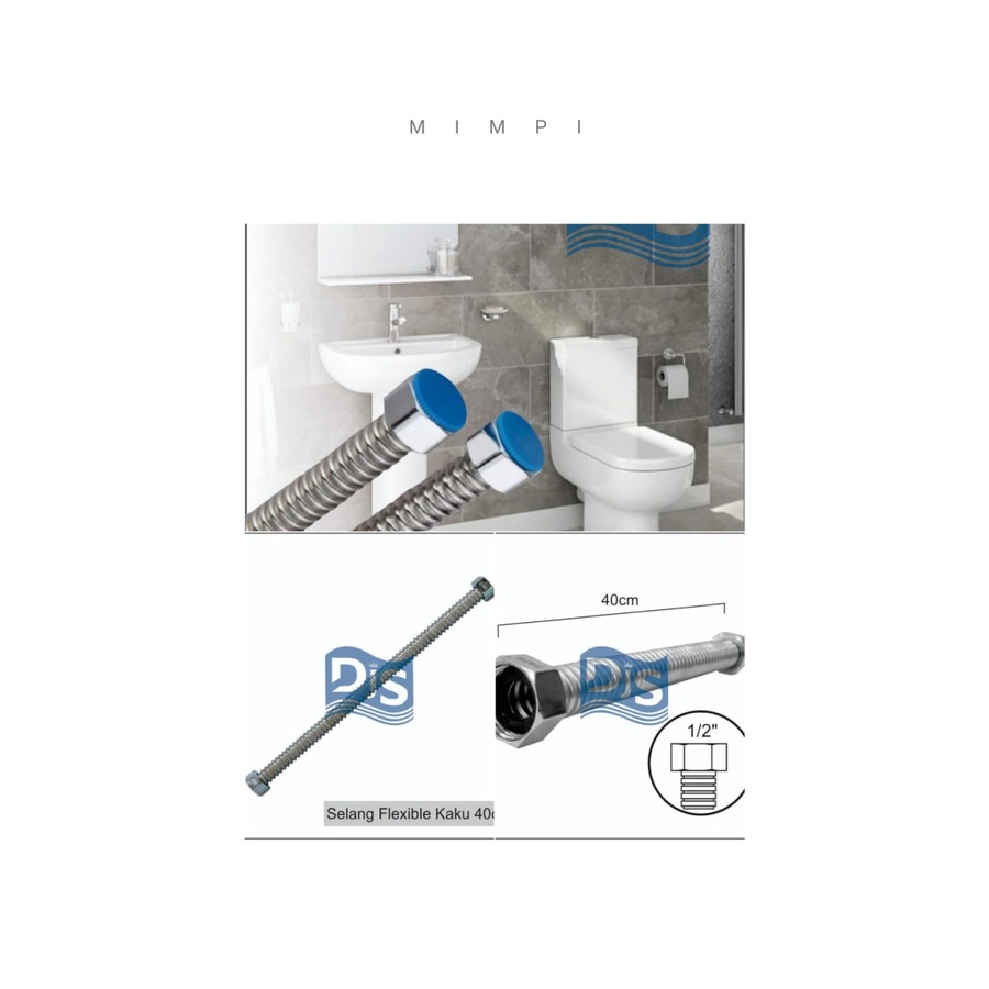 selang kaku 40cm,air panas water heater