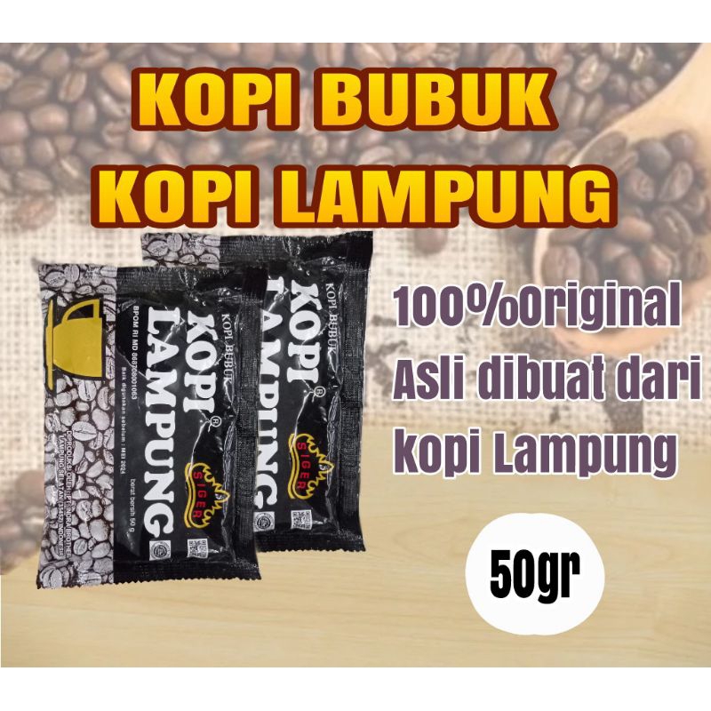 

Kopi hitam Bubuk cap KOPI LAMPUNG 50gr