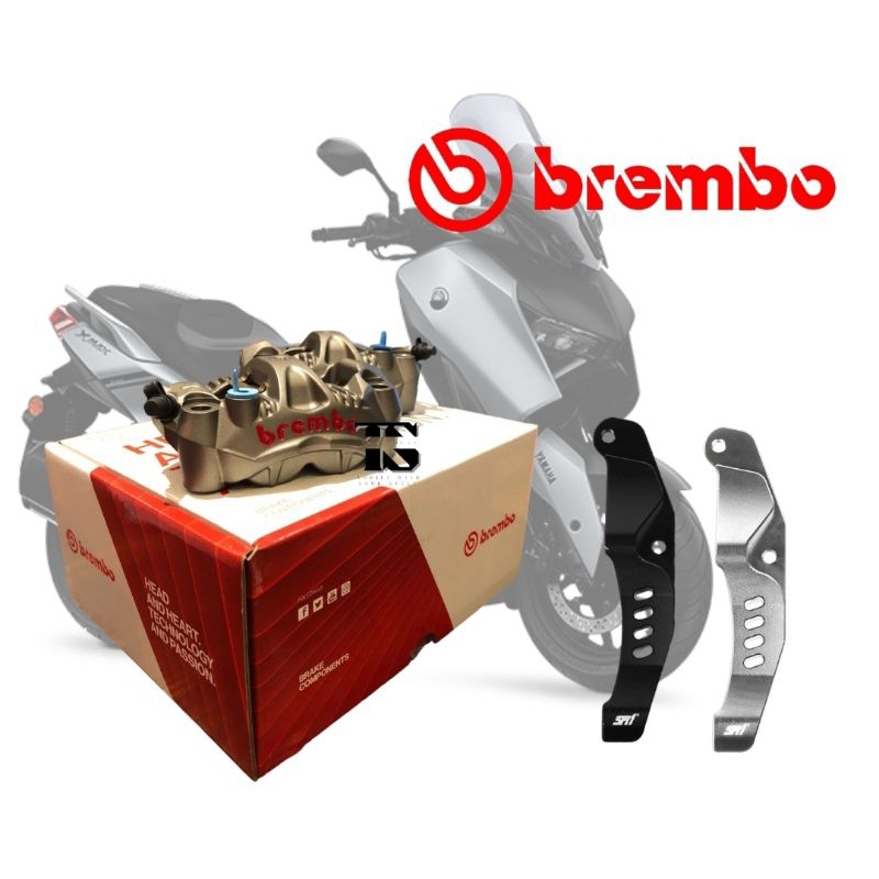 Kaliper 4 Piston Radial Brembo GP4RS Pitch 108 Mm Posisi Kanan Xmax Kaliper GP4RS Xmax