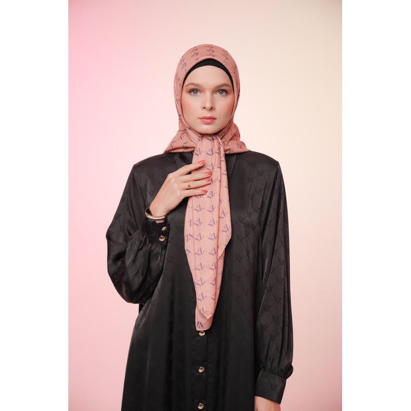 Vivi Zubedi Monogram Voal Scarf NEW