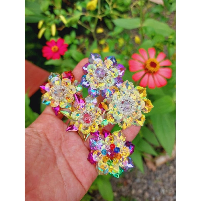 3 ring hijab swarovski premium