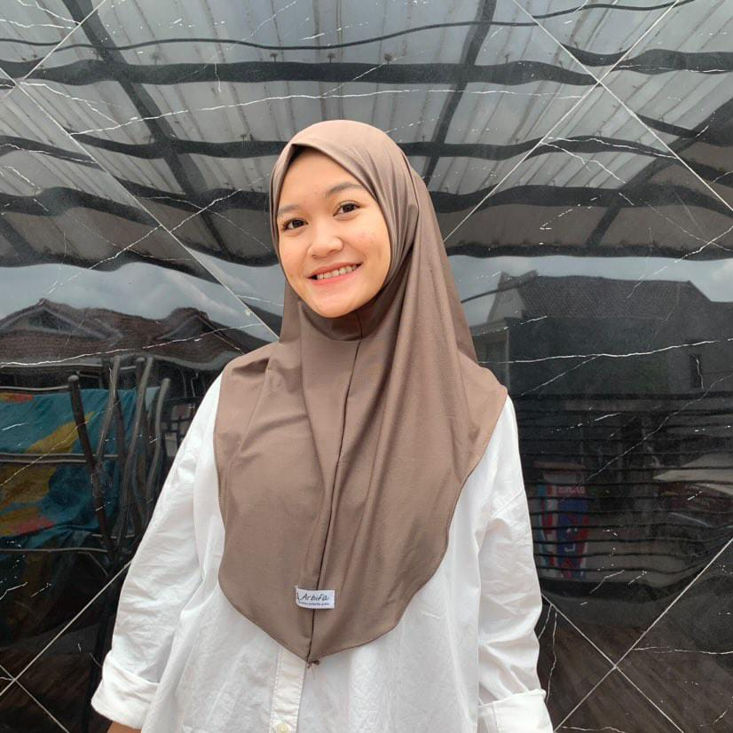 Arbifa | Bergo Hamidah Polos Non Pet/Bergo Jersey /Hijab Instan Tanpa Non Pet BY ARBIFA MUKENA
