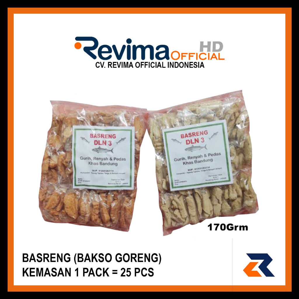 

Snack Cemilan Basreng Bakso Goreng Kemasan 1 Pack Isi 25Pcs Rasa Original