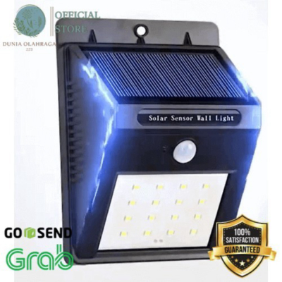 Unik LAMPU LED SENSOR GERAK  Panel surya / Lampu Taman Otomatis Murah
