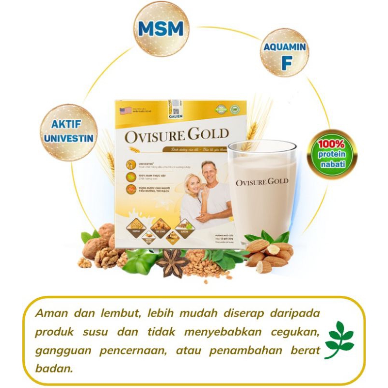 

Ovisure Gold Milk Original Susu Kesehatan Tulang Persendian Ostheoporosis Mengatasi Syaraf Kejepit Susu Kalsium Protein Nabati Susu Ovisure Gold Official Store