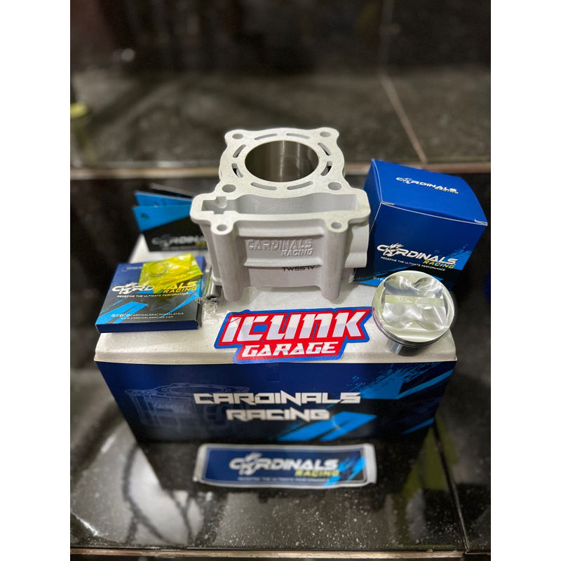 cylinder block kas poring, kas blok keramik CARDINALS RACING 57mm jupiter MX KING Vixion old NEW r15