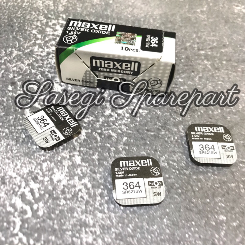 Baterai Maxell 364 SR621SW Maxell 364 Maxell 621 3V Maxell Original