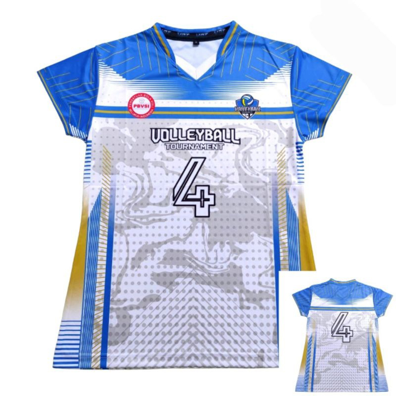 Jersey volly cewek full printing