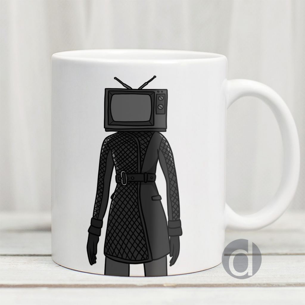 Mug Gambar TV Woman Skibidi Toilet