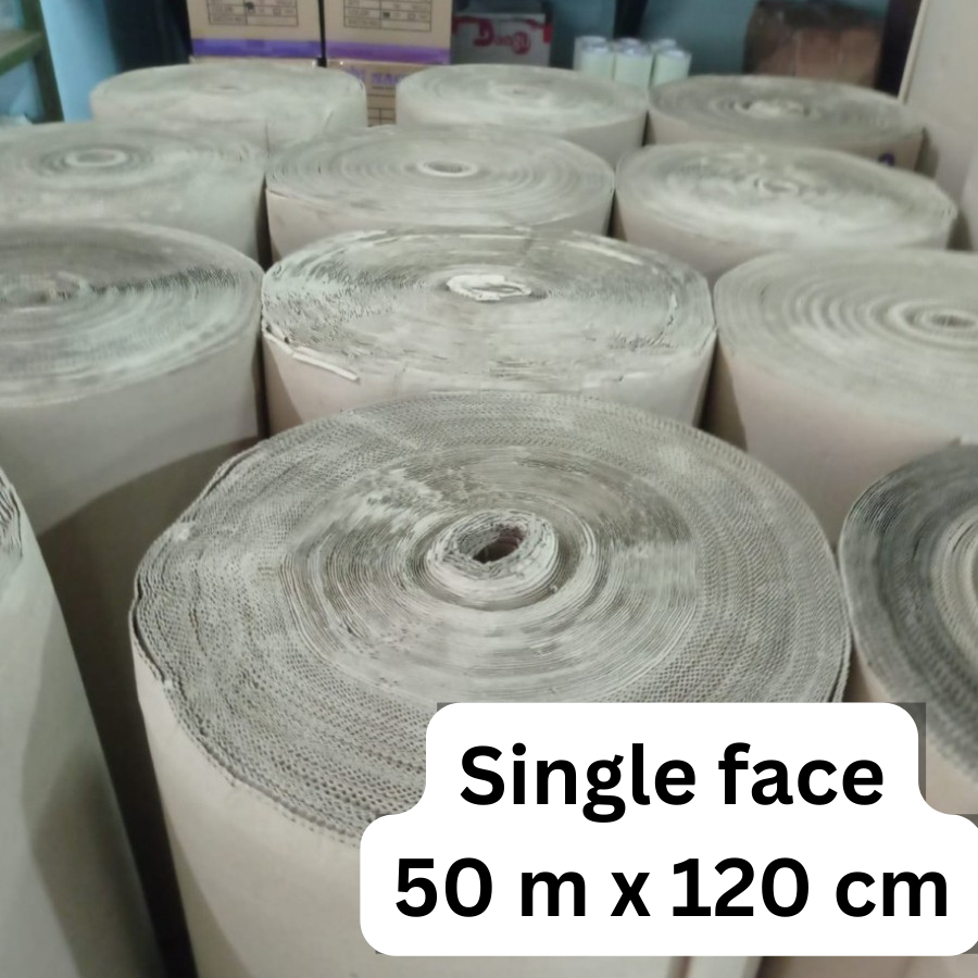 Karton Gelombang packing / Kardus Lembaran / Single Face 50 m x 120 cm