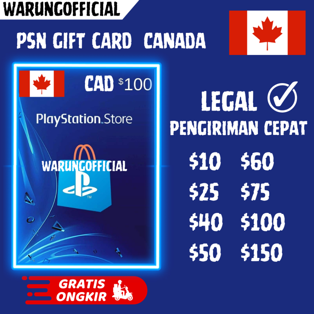Playstation Gift Card Psn Wallet Canada Wallet PSN Playstation Canada CAD