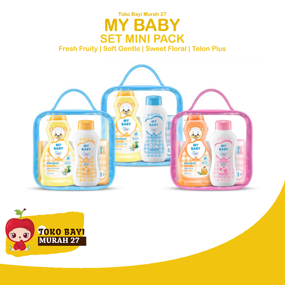 Paket 1 Set Perlengkapan Mandi Bayi My Baby 4 item