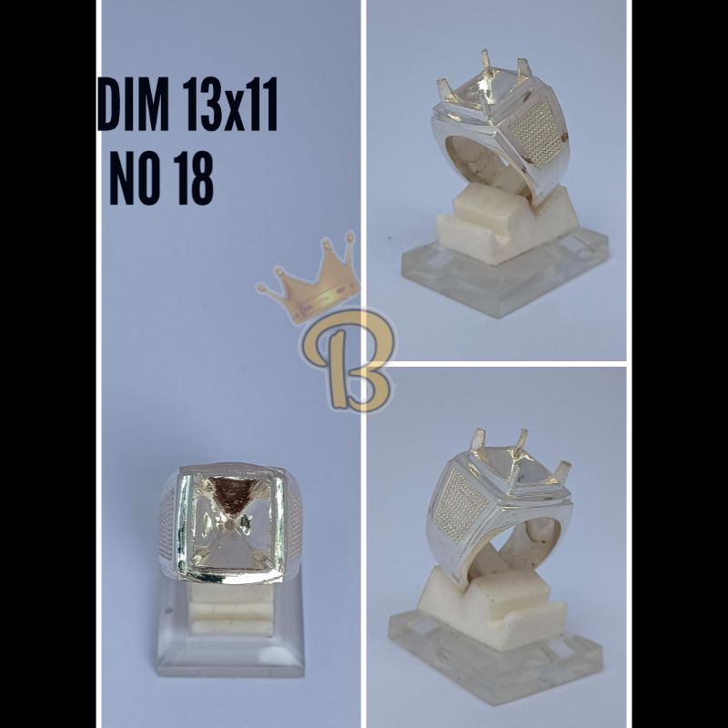 EMBAN PERAK KOTAK POLOS