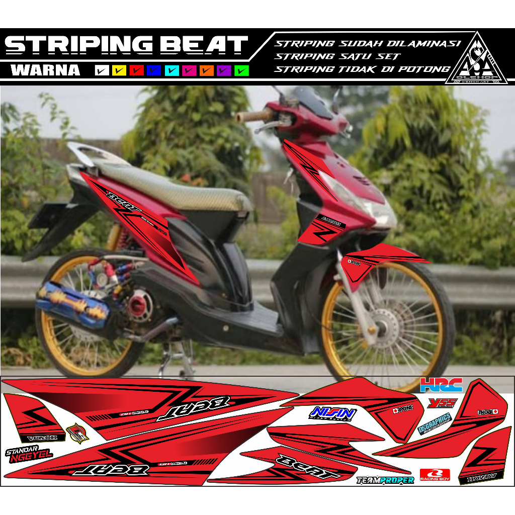 STRIPING VARIASI BEAT KARBU VARIASI SIMPLE