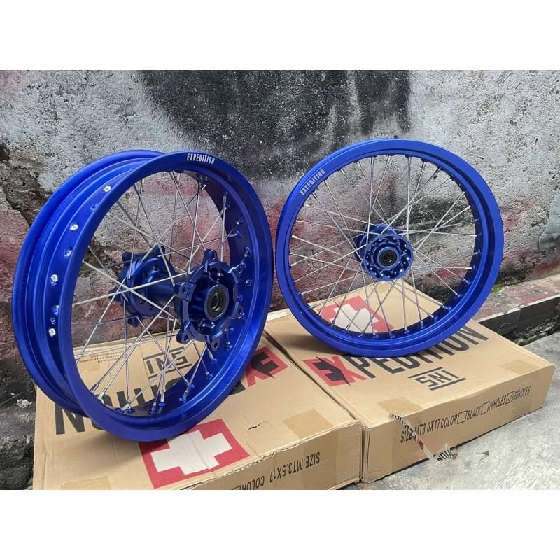 VELG SUPERMOTO CRF 150 L EXPEDITION ORIGINAL SET TROMOL EXPEDITION FULL CNC