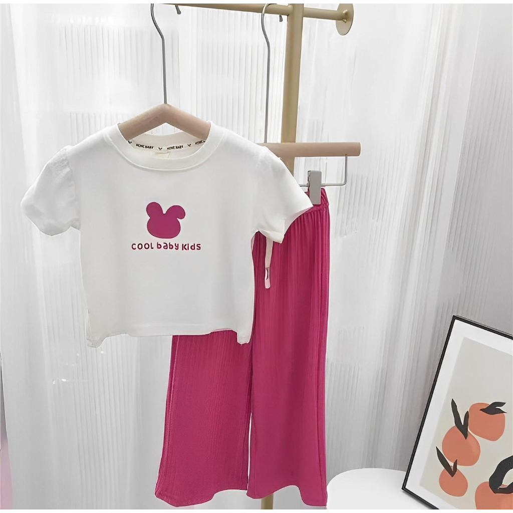 Setelan Baju Cool Baby Kids Anak Usia 1-6 Tahun Pakaian Anak Perempuan