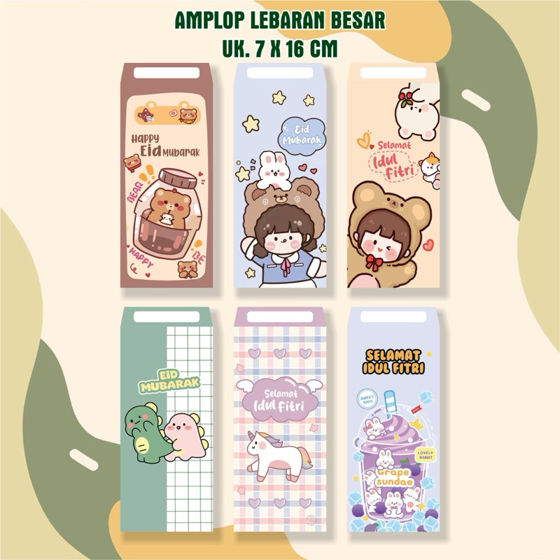 

FENITTA [ISI 60 PCS] AMPLOP LEBARAN IDUL FITRI EID MUBARAK UNIK AESTETIC LUCU