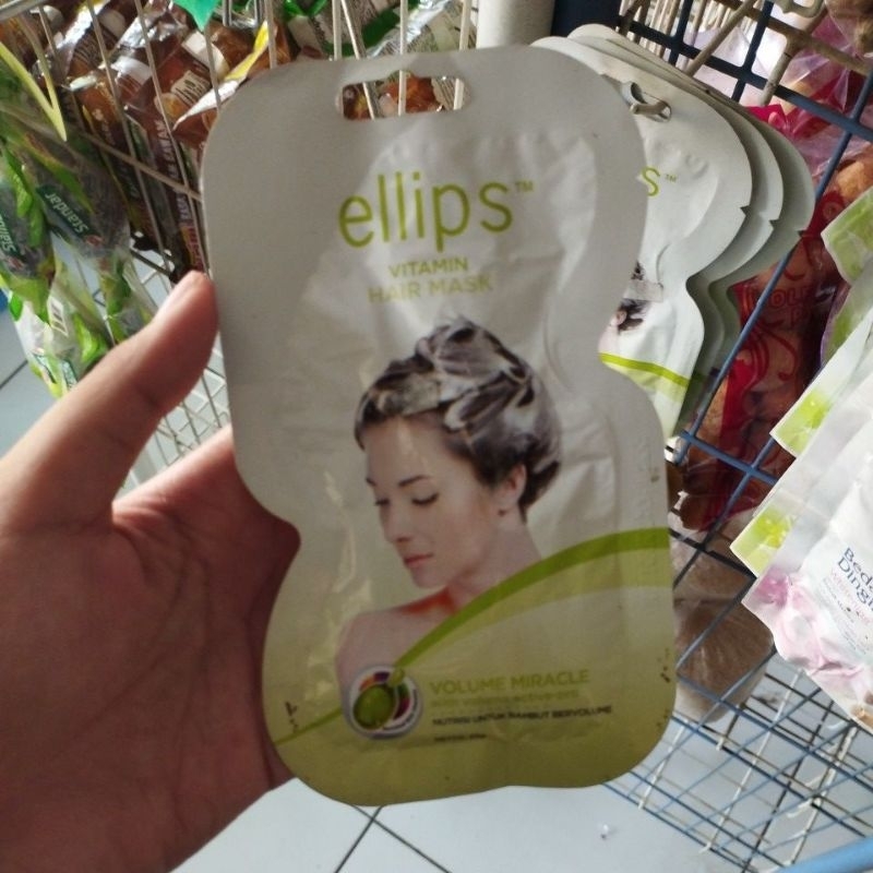 masker rambut ellips