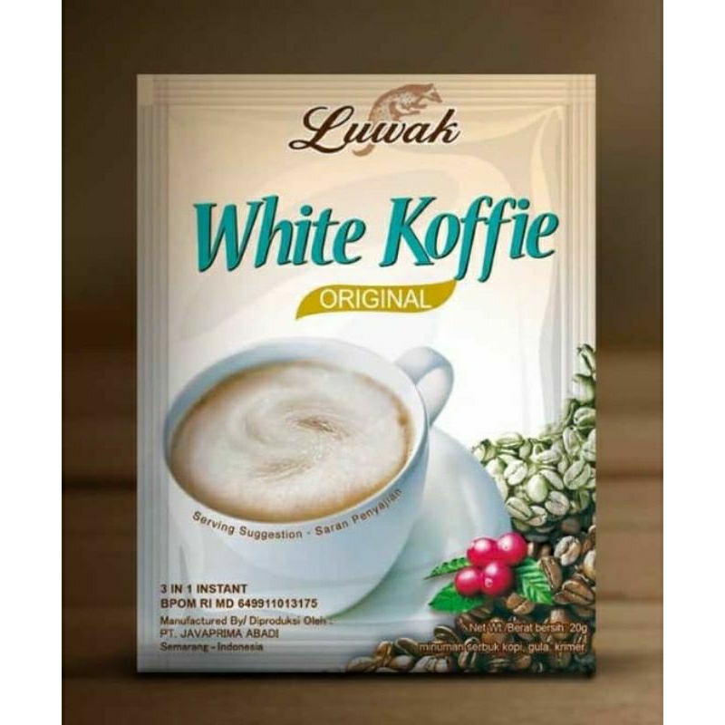 

[PCS] Kopi Luwak White Koffie Sachet 20Gr takaran 1 cangkir