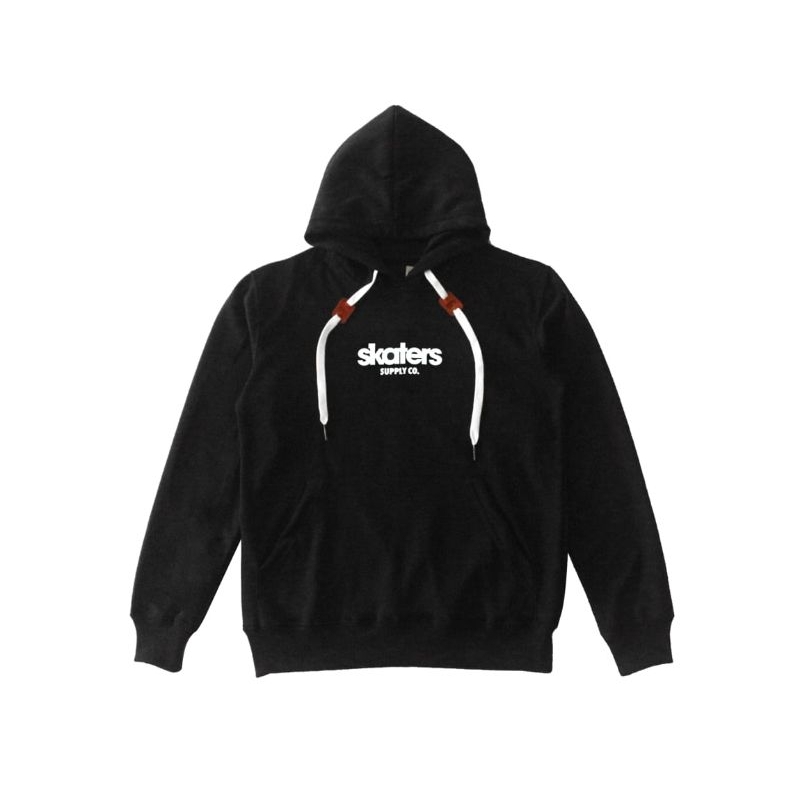 SWEATER SKATERS FLEECE HOODIE SKATERS 1 BLACK