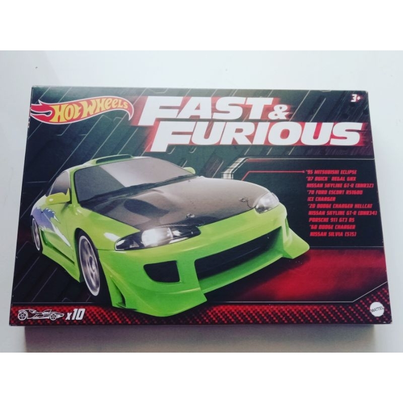 Hot Wheels Fast Furious 10 pack