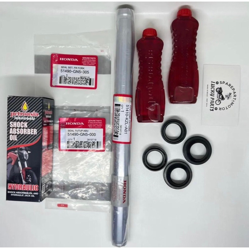 Paket as shock depan + Per buat motor honda Beat Fi KZL Beat Street Beat Esp Scopy Fi Scoopy Esp Spa