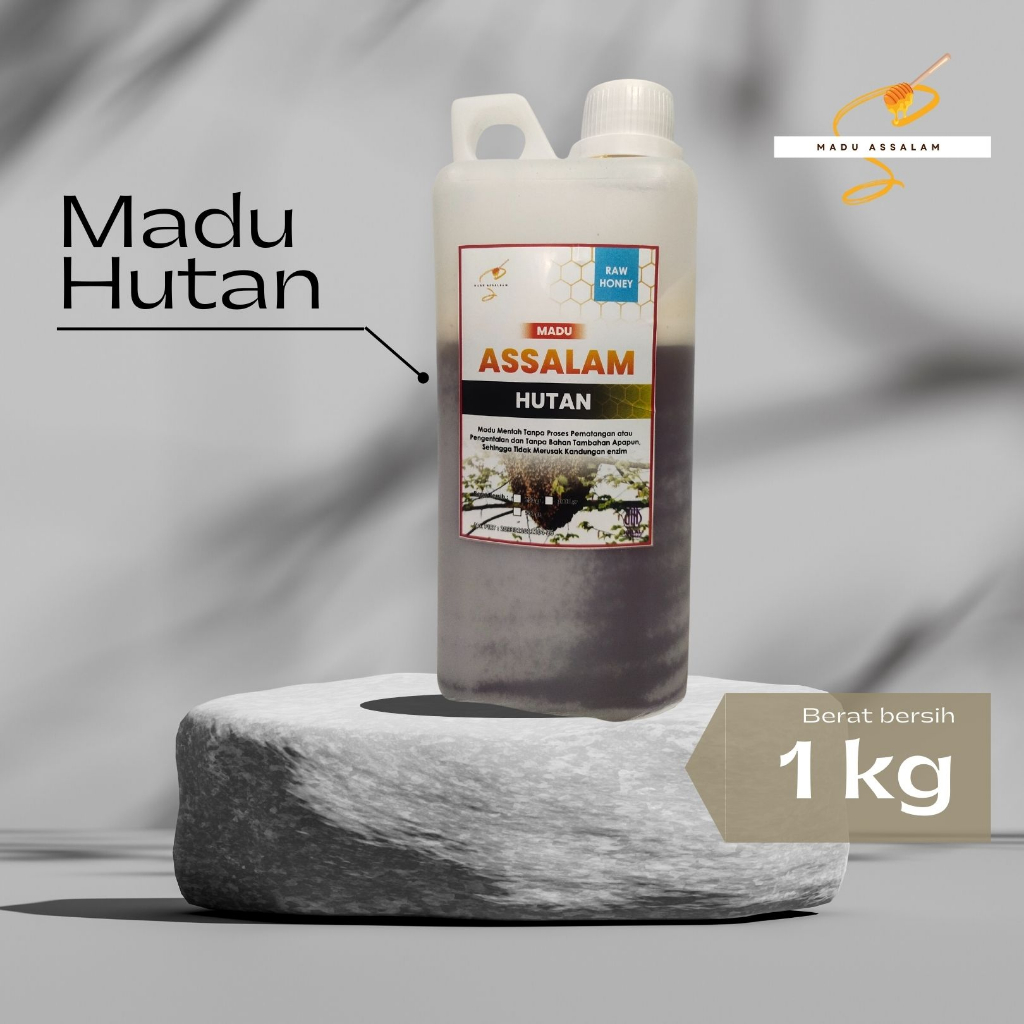

Madu Hutan 1 kg Madu Assalam Asli Mentah Murni Tanpa Campuran Organik Alami Honey Organik
