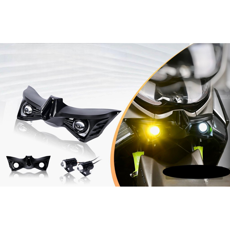 winglet carbon plus lampu tembak yamaha nmax 155 old new winglet nmax lama nmax new
