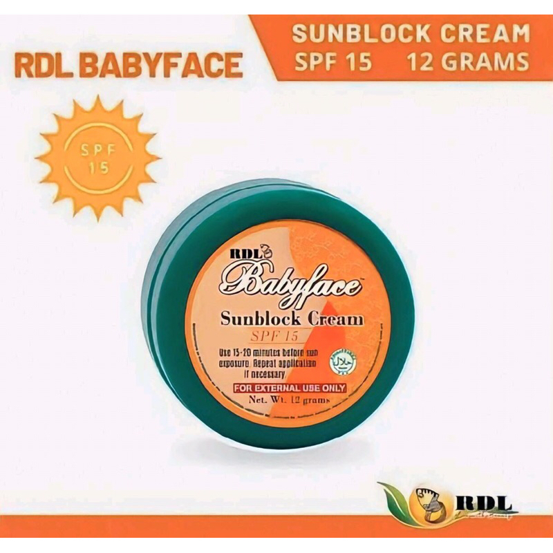 Rdl Sunblock SPF 15 / 15 gram- Rdl Sunblock Original