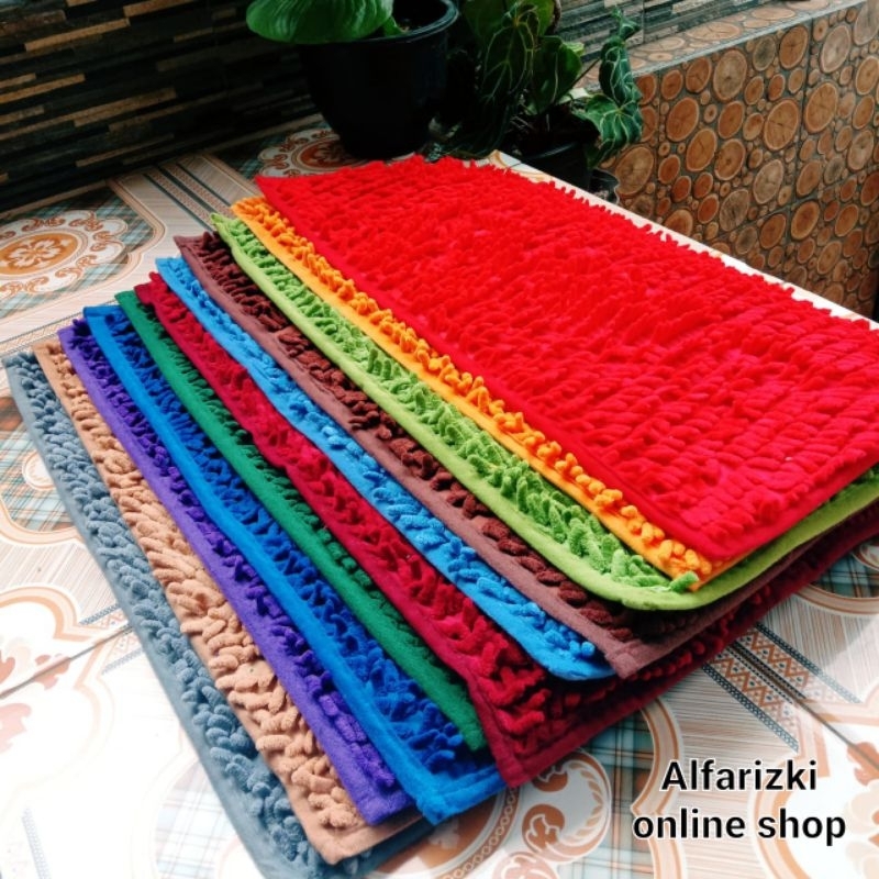 Keset Lantai Kamar Mandi Keset Kaki Keset Cendol Tebal Nyerap Air Tidak Licin