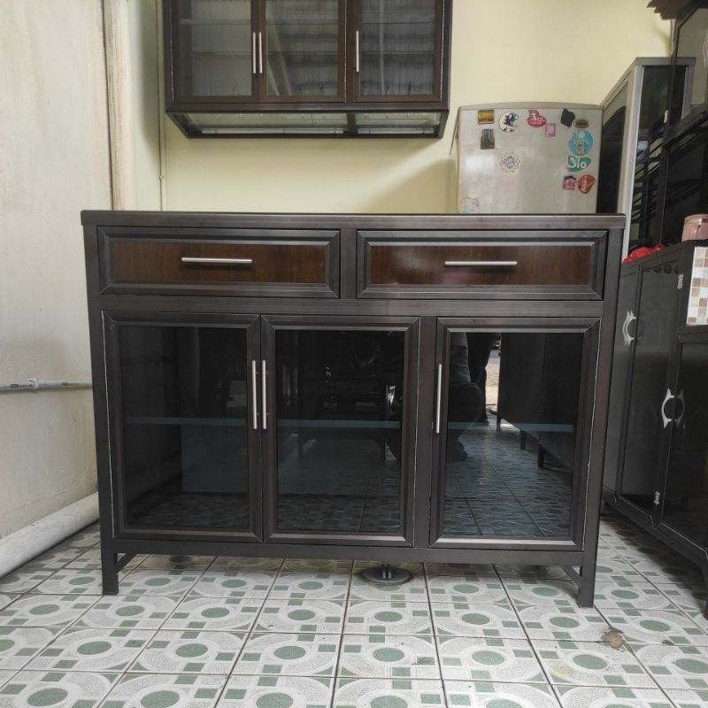 kitchen set aluminium/lemari dapur bawah/kabinet dapur premium/kabinet dapur bawah