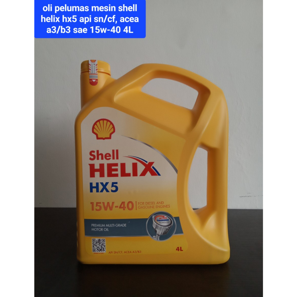 OLI MESIN MOBIL SHELL HX5 15W-40 4L | OLI SHELL