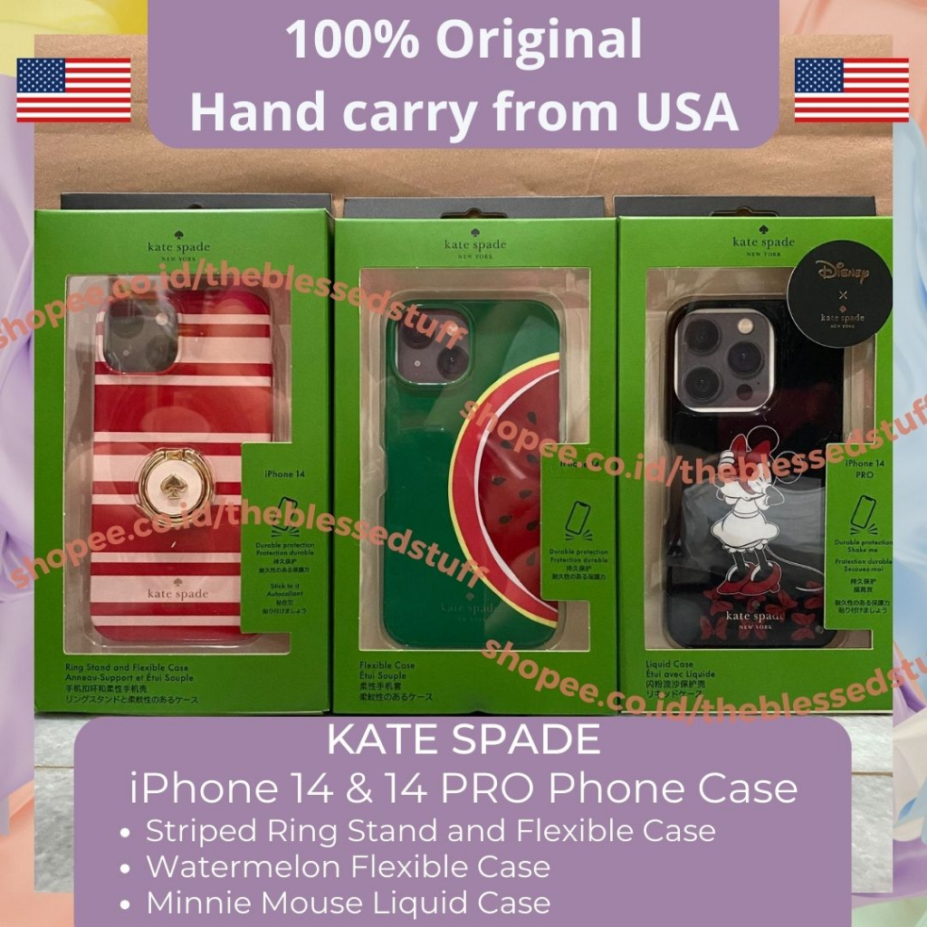 Kate Spade iPhone 14 iPhone 14 Pro Case / Kate Spade Minnie Mouse iPhone 14 Pro Liquid Case / Kate S